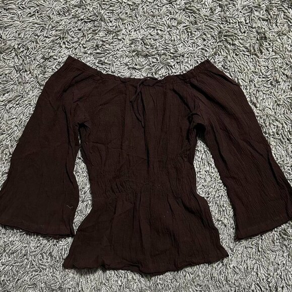 Y2K Fairy Boho Blouse Size L Best Fits S - Picture 1 of 7